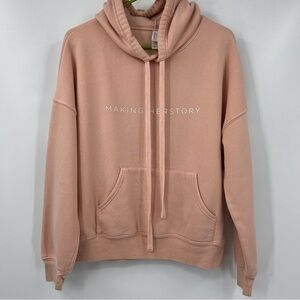 Miss Lola Making Herstory Peach Hoodie Women’s Size Medium